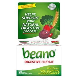 Beano Ultra 800 Prevención Gas Alivio Hinchazón 100 Tabletas