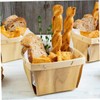 Ciieeo 10pcs Portable Wood Fruit Baskets Multi Functional Snack Storage