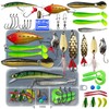 UperUper Fishing Lures Kit Set, Baits Tackle Including Crankbaits, Topwater