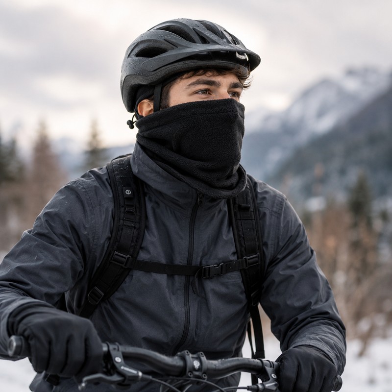 Thermal Neck Gaiter for Cold Weather – Fleece-Lined Windproof Face