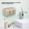 Toothbrush Holder Wall Mounted Multi Functional Toothbrush Toothpaste Dispenser for