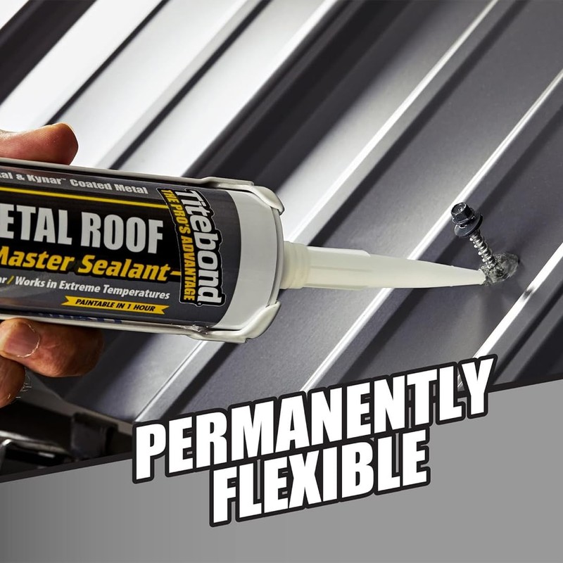 Titebond WeatherMaster Metal Roof Sealant, Blue – Premium Polymer Caulk