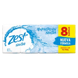 Zest Zest jabon en barra neutro regular 8 piezas de 135g c/u (la imagen puede variar)