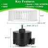 HHQ Bathroom Exhaust Fan Motor & Blower Wheel Replacement for