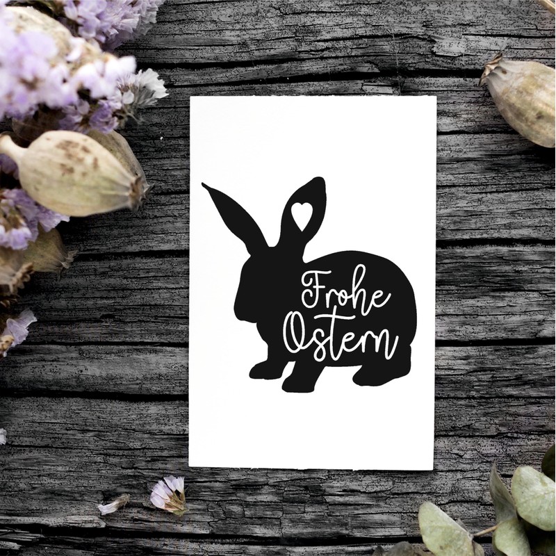 Motif Stamp with Happy Easter Bunny Design 48 x 48