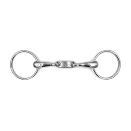 Equine Smile ES0096 ErgoBit Dr. Bristol Water Snaffle Double Broken Anatomically Shaped Mouth Friendly Stainless Steel Ring Diameter 65 mm Bit Thickness 16 mm (14.5 cm)