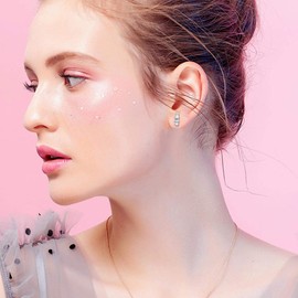 Opal Earrings for Women 925 Sterling Silver Starfish/Heart/Turtle/Butterfly/Rabbit/Mushroom/Earrings Stud Earrings Animal Earrings Beach Starfish Jewellery for Women Girls Children, Silver, Opal