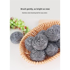 9 Pack Stainless Steel Scrubber & Steel Wool Pad for Kitchens, Bathrooms, Pots, Pans, Stoves, Broiler Racks, Grills and More Stubborn Messes