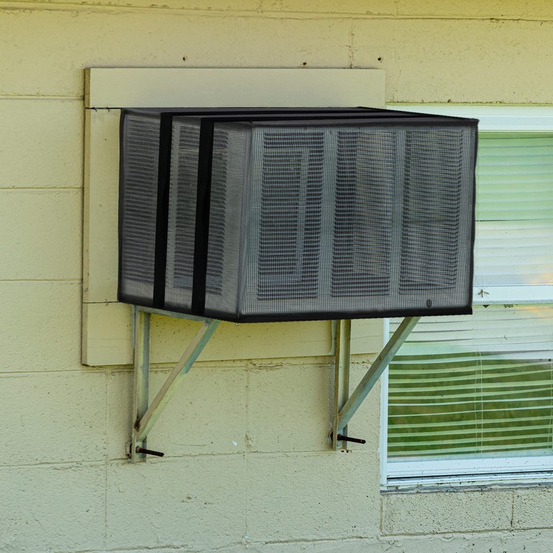 Luxiv Newest Design Mesh Window Air Conditioner Cover Outdoor, Support