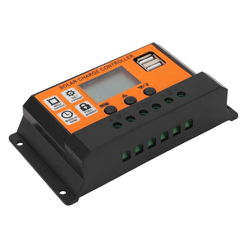 Solar Charge Controller LCD Display 3 Stage Management Solar Panel