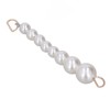 10Pcs Pearl Shoe Chains Polished ABS Resin Metal Buckle Widely