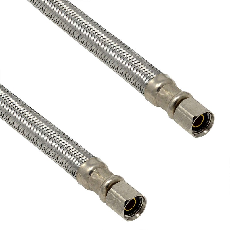 Braided Stainless Steel Ice Maker Water Supply Hose - 10