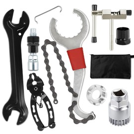 Bicycle Tool Set, 8-Piece Bicycle Chain Tool Set, Bicycle Repair Kit, Bracket Remover, Crank Puller, Wrench Bicycle, Maintenance Tools for Mountain Bikes, Road Bikes