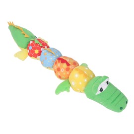 Baby Musical Stuffed Animal Toy Interactive Soft Baby Sleep Buddy Toy with Rattle and Lights for Newborn Boys and Girls Crocodilian