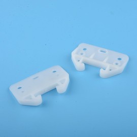 Helonge Drawer Guide Bracket, 6 Pcs White Drawer Slides Guides Bracket Plastic Drawer Track Guides with Screws