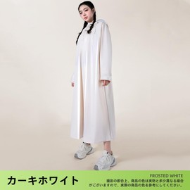 EnjoIt G5071 Raincoat, Poncho, Bicycle, Ultra Lightweight & Quick Drying, Reflective Tape, Multi-functional, Work or School, Windproof, Waterproof, Unisex, Long Length, Heavy Rainfall, Typhoon, Rainy