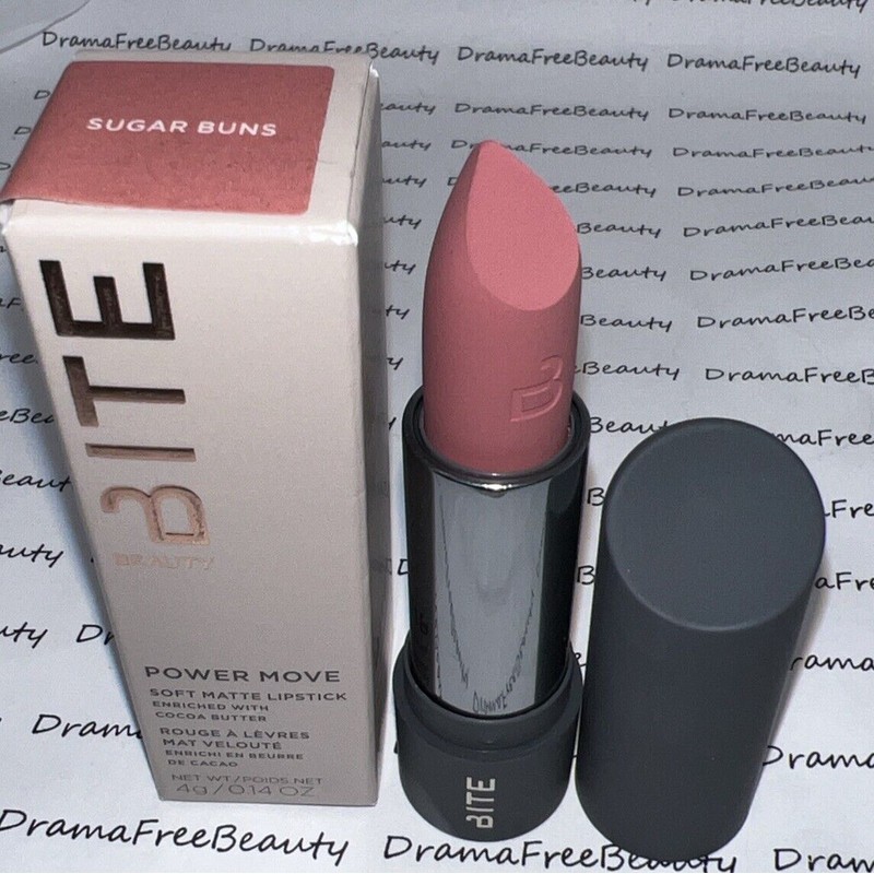 Bite Beauty Power Move Soft Matte Lipstick ~ SUGAR BUNS