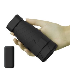 Biglumin Winddichter Mini Reise Klappschirm uv schirm UPF 50+ Sonnenschutz-Kapselschirm für sonnige regnerische Tage,Mit Aufbewahrungsbox,Kompakte Bauweise,Geeignet für Tasche,High-End-Geschenkschirm