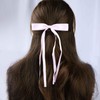 TseanYi Bow Satin Hair Clip Pink Ribbon Bow Hairclips Long