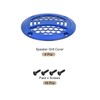 sourcing map 4 Pcs 2inch Blue Speaker Grill Mesh Plastic