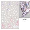 6 Sheets Summer Nail Art Stickers 3D Self-Adhesive Embossed Seashell