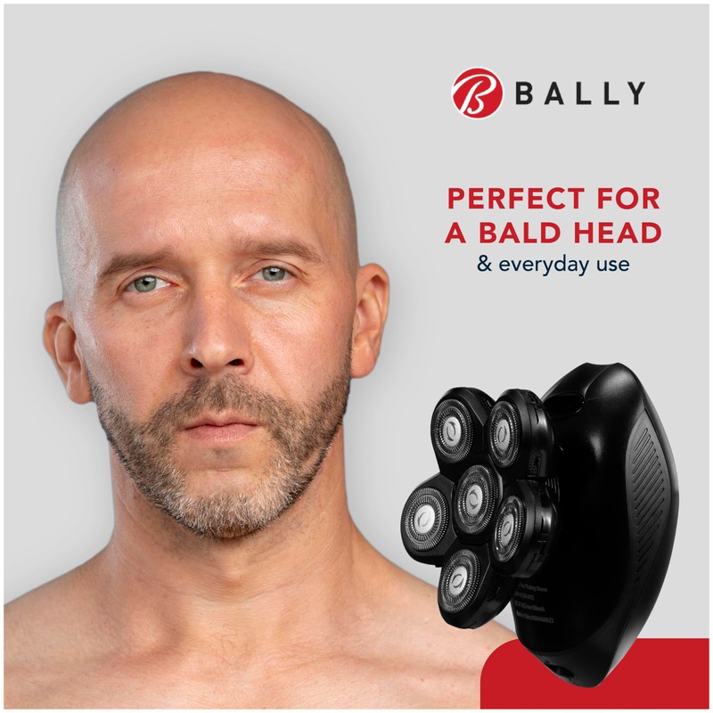 Bally 6 Head Floating Shaver, Total Grooming with 6-in-1 Multi-Functional