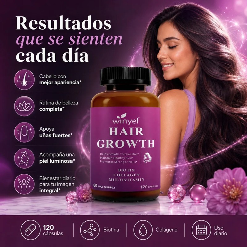 Biotina Y Colágeno Multivitamínico 120 Cápsulas Adultos
