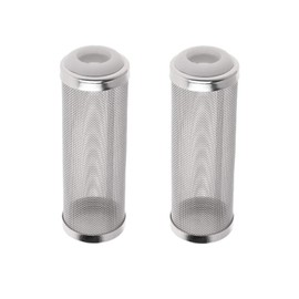 Strainer, Mesh, Aquarium Filter, Water Absorbing Pipe, External Filter, Aquarium Mesh Filter, Stainless Steel, For Protection of Shrimp and Small Fish, Aquarium Supplies (0.6 inch (16 mm), 2 Pcs