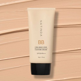 Natinda Tone-up BB Cream Real Magic Cover Sun BB Cream 50g SPF50+ UV protection blemish cover / 톤업 BB크림 리얼 매직 커버 선 비비크림 50g SPF50+ 자외선 차단 잡티커버