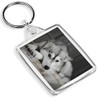 Beautiful Siberian Husky Keyring - IP02 - Dog Puppy Alaskan