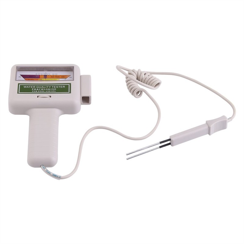 Portable pH and Chlorine Tester, Pool Meter, Water Quality Control