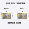 TKS MITLAN Chrysanthemum Pillow Covers 12x20 Inch Blue Yellow and