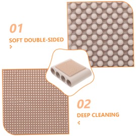 Mikinona Scrub Brush Hair Dye Shampoo Body Wash Scrubber Shampoo Anticaida Salt- Shampoo for Hair with Keratin Cleansing Shampoo Hair Scalp Massager Shower Hair Brush