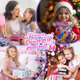 ZOOI Poke in DIY Art Kits, Stocking Stuffers for Kids, Arts and Crafts for Kids Girls Ages 8-12, Birthday Gifts for 6, 7, 8, 9,10 Year Old Girls Toys Age 6-8, Art Supplies for Kid 9-12