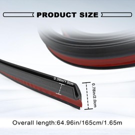 Windshield Rubber Seal Strip - 1.7M/ 5.6Ft Rubber Weather Stripping Windshield Window Seal Strirp Moulding Trim, Sunroof Seal for Car/Truck/SUV Front Rear Windshield (1PC)