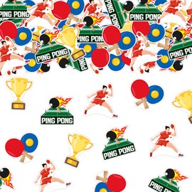 Table Tennis Party Decorations 200Pcs Table Tennis Confetti Ping Pong Table Scatters Sports Themed Table Decorations for Boys Girls Birthday Party Baby Shower Supplies