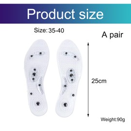 EUYKQNOI Magnetische Einlegesohlen, Orthopädische Einlegesohlen, Akupressur Einlegesohlen, Massage Einlagen,Einlegesohlen Massage, Abnehmen,Unisex,happy feet,akupressur sohlen,Größe 35-40