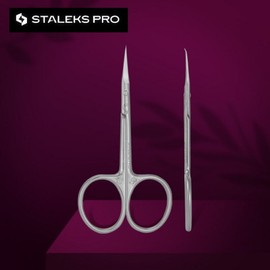 Nail Scissors STALEKS PRO Exclusive 23 Type 2 Professional Cuticle Scissors European Stalex, Magnolia, 1 pc / 네일 가위 STALEKS PRO Exclusive 23 Type 2 Professional Cuticle Scissors 유럽 스탈렉스, Magnolia, 1개