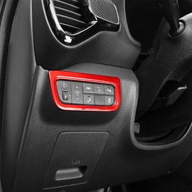 Compatible with 2020-2025 Kia Soul Accessories, Headlight Adjustment Switch Cover, Anti-Dust & Weatherproof Design for Enhanced Durability & DIY Installation (Red)
