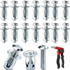 Pack of 20 Mounting Set, Cavity Fixing M4 x 20, Cavity Metal Anchor, Cavity Dowel Set with Mounting Pliers, Robust Cavity Wall Anchors for Thin Walls, Hollow Doors, Iron Sheet