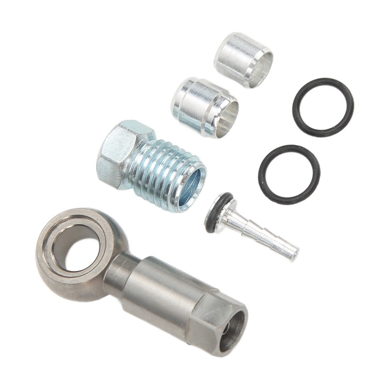 Bike Olive Hose Fittings Kit Stainless Steel Five Wire Body