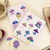 Holographic Gold Foil Agaric Stickers - 50Pcs Transparent Mushroom Aesthetic