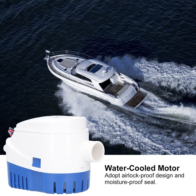 Bilge Submersible Pump Electric Automatic Water ABS Accessory for Drainage