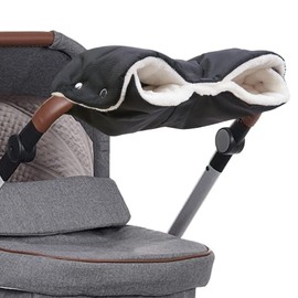 Hand Warmer Pram, Universal Size Hand Warmer for Pushchair, Buggy, Accessories, Pram Muff with Warm Flannel, Gloves Hand Muff for Waterproof and Windproof, Keeps Hands Warm in Winter