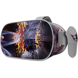 Decal Style Skin Wrap Compatible with Oculus Go Headset - Hyper Warp (Oculus NOT Included)