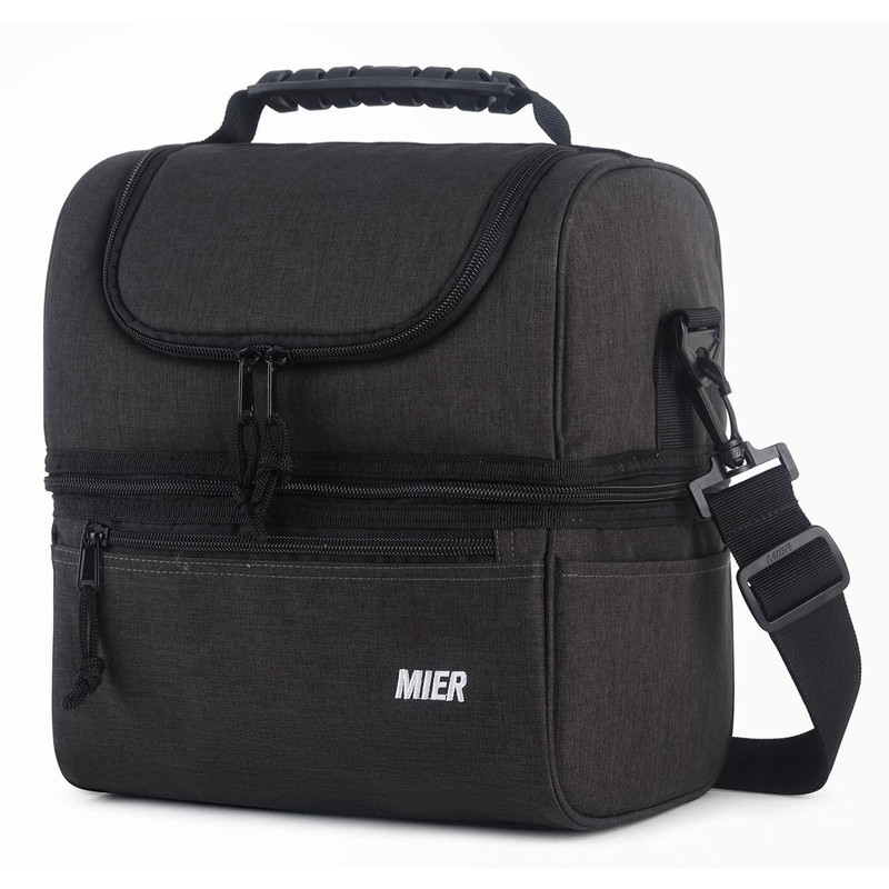 MIER Insulated Lunch Box Insulated Cool Tote Bag Lunch Kit