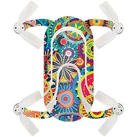 MightySkins Skin Compatible with ZEROTECH Dobby Pocket Drone – Flower Wheels | Protective, Durable, and Unique Vinyl Decal wrap Cover | Easy to Apply, Remove, and Change Styles | Made in The USA