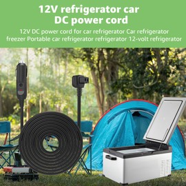 DC Car Refrigerator Power Cord Compatible with Alpicool, Bodega, Euhomy, BougeRV, ARB, ICECO, Setpower, JoyTutus for Most 12V/24V Portable Car Fridge