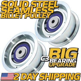 HD Switch (2pk) 033-5001-00 BIGBearing Idler Pulley for BadBoy 5-3/4" Rebuildable Seamless