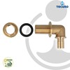 Tecuro brass tank fitting rain barrel connection 1 inch connector